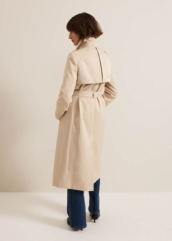 Phase Eight Cheryl Camel Long Fitted Trench Coats Brown Australia | OC8921476